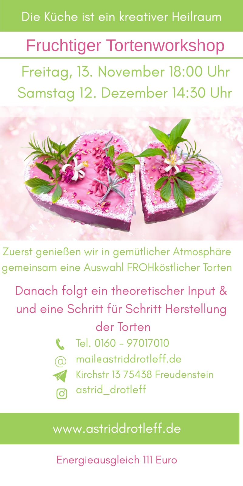 Mehr über den Artikel erfahren Fruchtiger Tortenworkshop